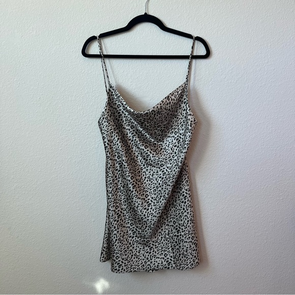 Princess Polly Cowl Neck Satin Mini Dress - Picture 6 of 6